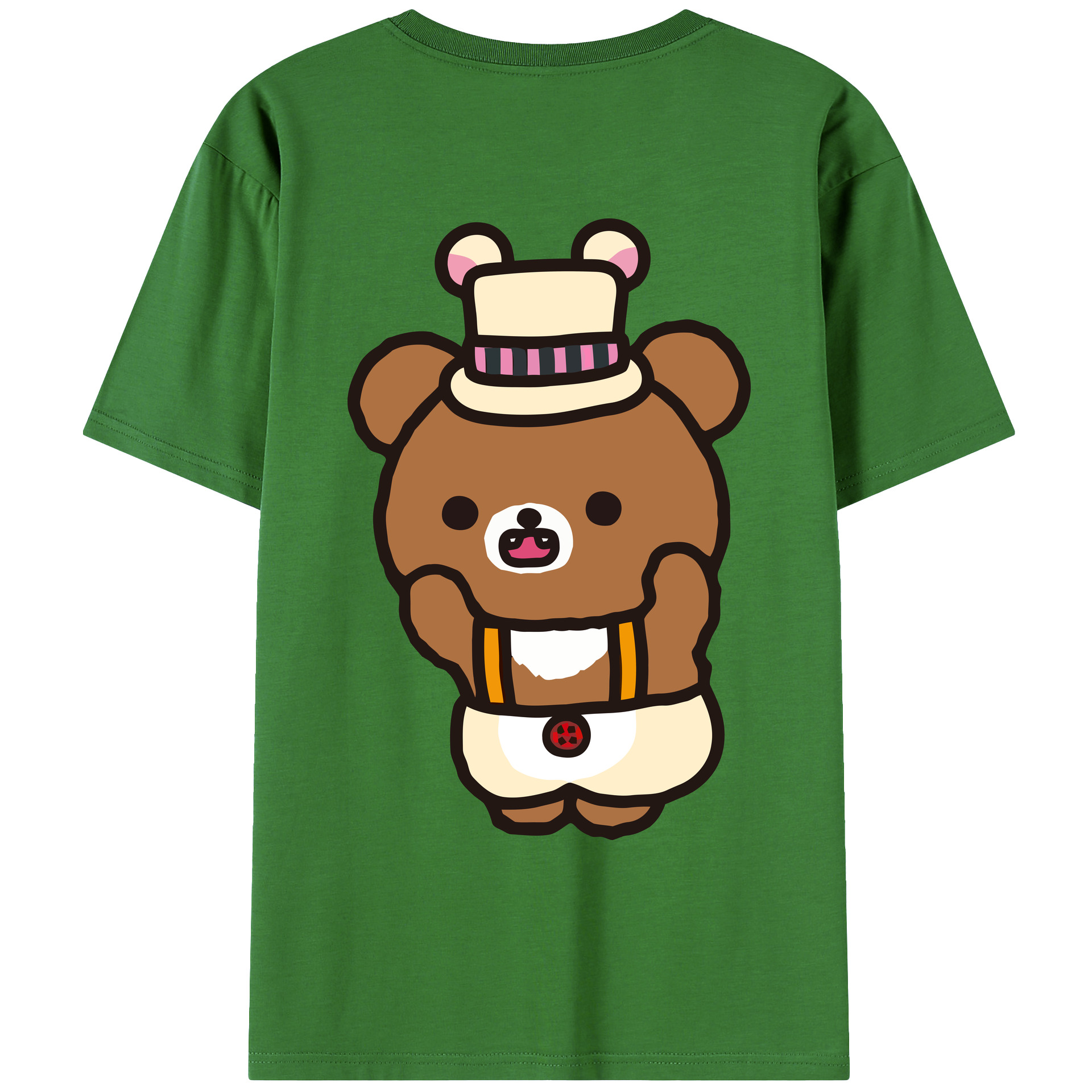 （画像用） リラックマ リラックマ キイロイトリ Rilakkuma Korilakkuma Kiiroitori レディース半袖Tシャツ(バックプリント)